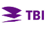 Paars TBI-logo met gestileerd beeldmerk links van de letters.